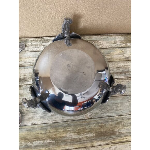 Vintage Elephant Salad Bowl with Servers Safari Wildlife Serving Set - Picture 7 of 14